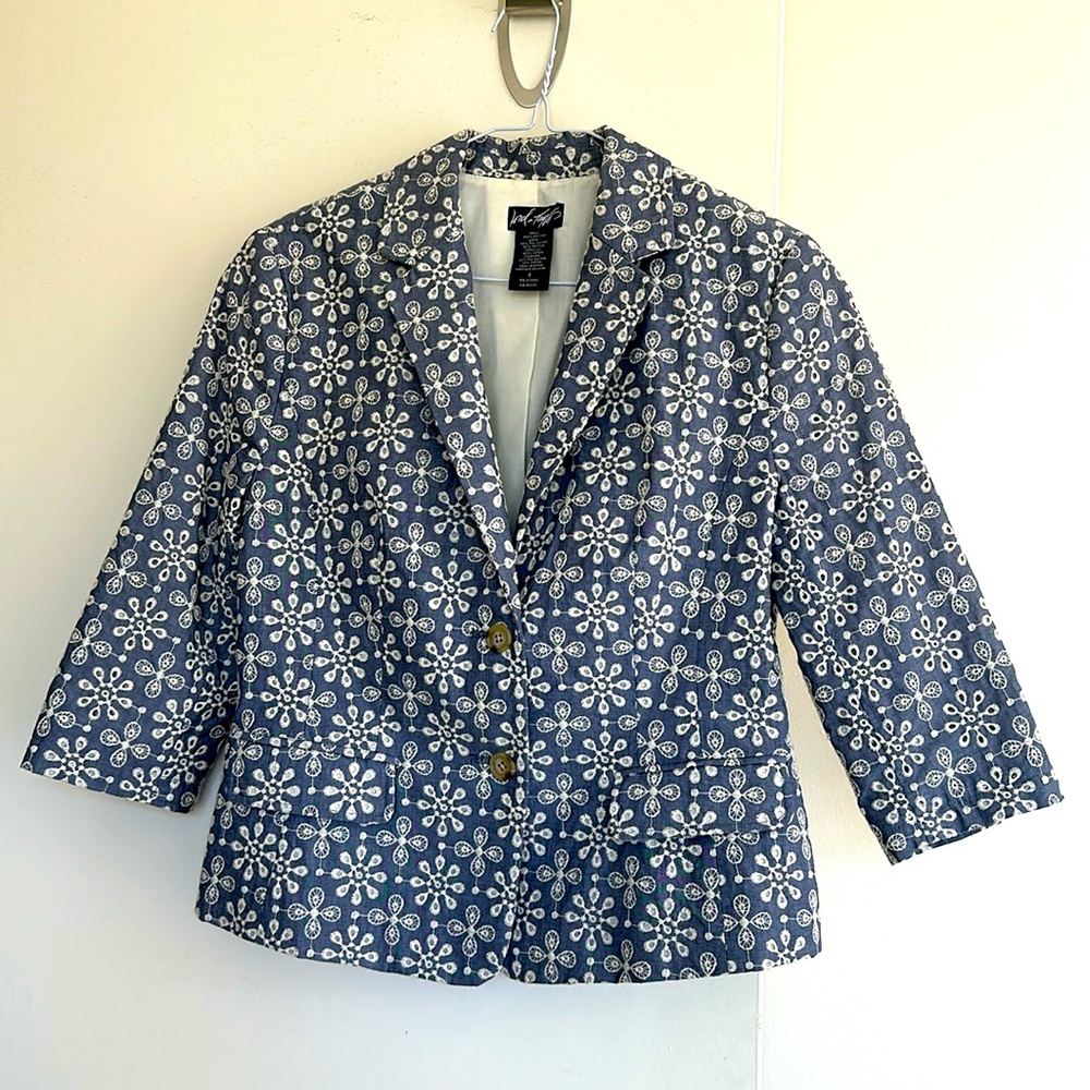 Lord &Taylor Cotton Summer Blazer